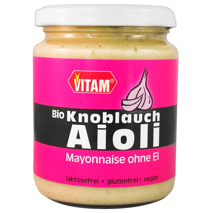 Vitam Bio Knoblauch Aioli Mayonnaise vegan 225ml